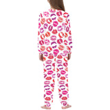 Lips Pattern Print Design 04 Kids' Boys' Girls' All Over Print Pajama Set