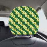 Tennis Pattern Print Design 04 Car Headrest Cover