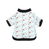 Swordfish Pattern Print Design 03 All Over Print Pet Dog Round Neck Fuzzy Shirt