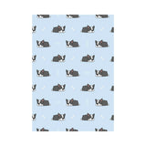 Sleep Boston Terrier Bone Pattern House Flag Garden Flag