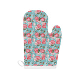 Rose Pattern Print Design 03 Heat Resistant Oven Mitts