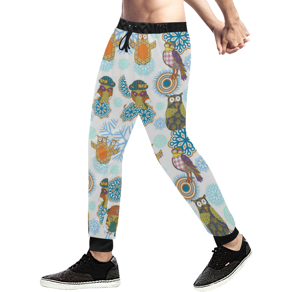 Owl Pattern Unisex Casual Sweatpants