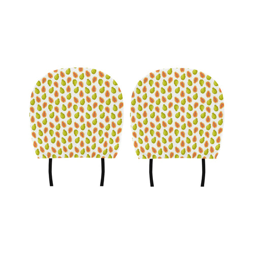 Papaya Pattern Theme Car Headrest Cover