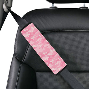 Pink Camo Camouflage Pattern Car Seat Belt Cover