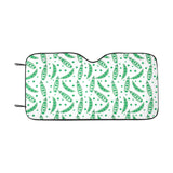 Green Peas Pattern Print Design 01 Car Sun Shade