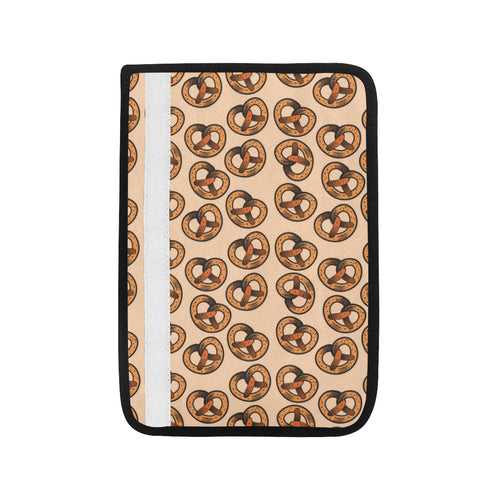 Pretzels Pattern Print Design 02 Car Seat Belt Cover