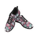 Decorative Heart Pattern Men's Sneakers Black