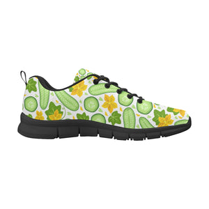 Cucumber Pattern Men's Sneakers Black