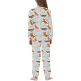 Swimming Fish Otter Pattern Kids' Boys' Girls' All Over Print Pajama Set