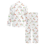 Jack Russel Pattern Print Design 02 Men's Long Pajama Set