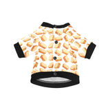 Sandwich Pattern Print Design 01 All Over Print Pet Dog Round Neck Fuzzy Shirt