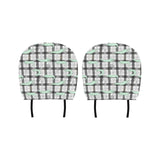 Crocodile Pattern Stripe background Car Headrest Cover