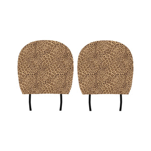 Leopard Skin Texture Pattern Car Headrest Cover