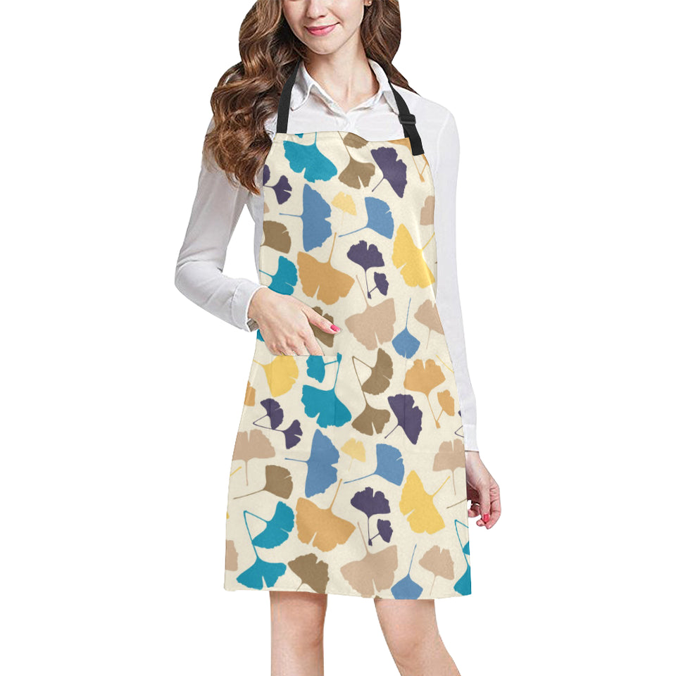 Colorful Ginkgo Leaves Pattern Adjustable Apron