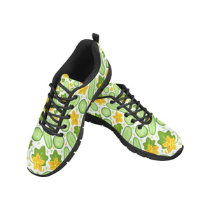 Cucumber Pattern Men's Sneakers Black