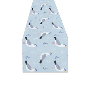 Pigeon Pattern Print Design 03 Table Runner