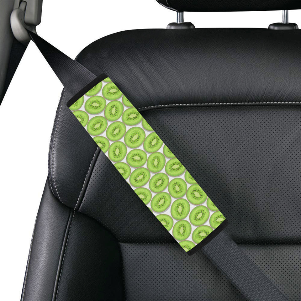 Sliced Kiwi Pattern Background Car Seat Belt Cover