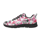 Cool Chihuahua Pink Pattern Men's Sneakers Black