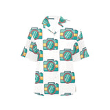 Camera Pattern Print Design 02 Women's All Over Print Hawaiian Shirt