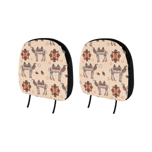 Camel Tribal Pattern Car Headrest Cover