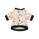 Teddy Bear Pattern Print Design 04 All Over Print Pet Dog Round Neck Fuzzy Shirt