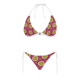 Sliced Passion Fruit Pattern Sexy Bikinis Two-Pieces Swimsuits