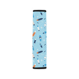 Surfboard Pattern Print Design 05 Car Seat Belt Cover