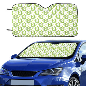 Horseshoes Pattern Print Design 02 Car Sun Shade