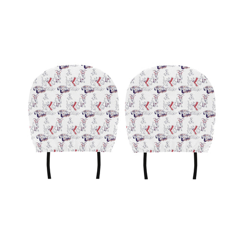 Goat Car Pattern Car Headrest Cover