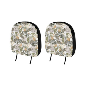 Pineapple Leave flower Pattern Car Headrest Cover