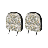 Pineapple Leave flower Pattern Car Headrest Cover