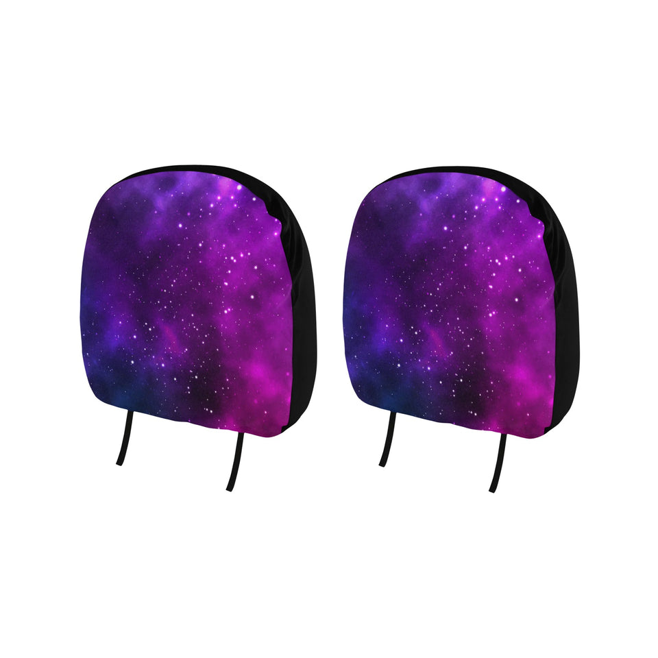 Pink Space Galaxy Pattern4 Car Headrest Cover