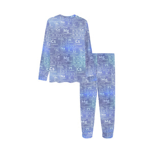 Chemistry Periodic Table Pattern Print Design 02 Kids' Boys' Girls' All Over Print Pajama Set