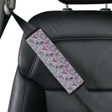 Hummingbird Pattern Print Design 04 Car Seat Belt Cover