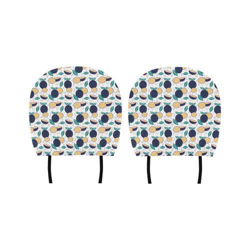 Passion Fruit Pattern Car Headrest Cover