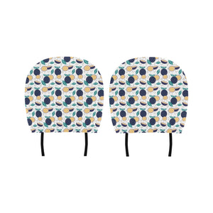 Passion Fruit Pattern Car Headrest Cover