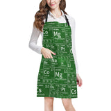 Chemistry Periodic Table Pattern Print Design 04 Adjustable Apron