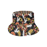 Japanese Crane Pattern Unisex Bucket Hat