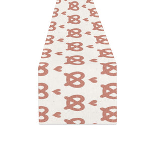 Pretzels Pattern Print Design 01 Table Runner