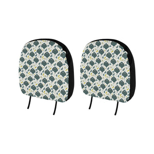 Stingray Pattern Print Design 03 Car Headrest Cover