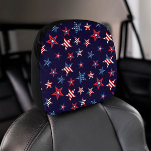 USA Star Pattern Theme Car Headrest Cover