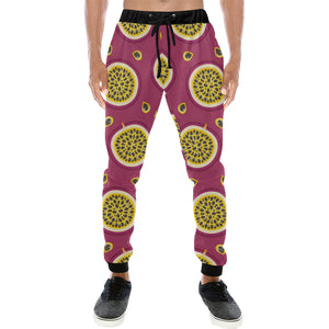 Sliced Passion Fruit Pattern Unisex Casual Sweatpants