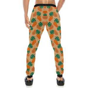 Papaya Leaves Pattern Unisex Casual Sweatpants