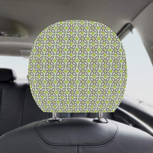 Cocoa Pattern background Car Headrest Cover