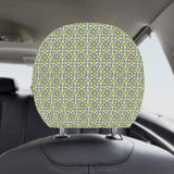 Cocoa Pattern background Car Headrest Cover