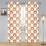 Pretzels Pattern Print Design 03 Gauze Curtain