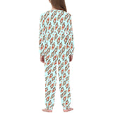 Otter Pattern Background Kids' Boys' Girls' All Over Print Pajama Set