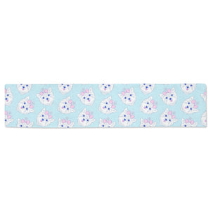 Yorkshire Terrier Pattern Print Design 01 Table Runner