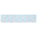 Yorkshire Terrier Pattern Print Design 01 Table Runner