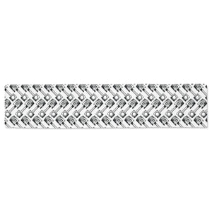 Engine Piston Pattern Print Design 03 Table Runner